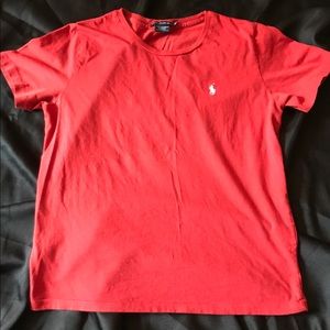 ❤️Woman's Polo by RL Red Cotton Crewneck T-Shirt
